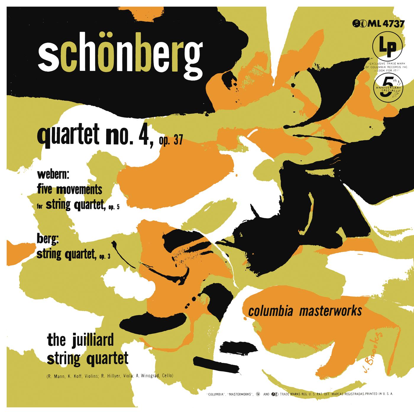 Schoenberg: String Quartet No. 4 - Webern: 5 Movements for String Quartet - Berg: String Quartet, Op. 3 (Remastered)