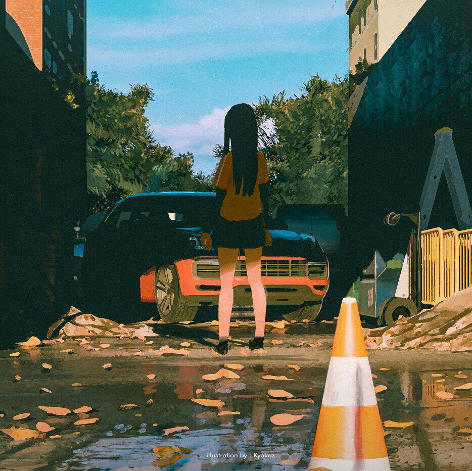 游玩路上心情轻快的摇起了头♬