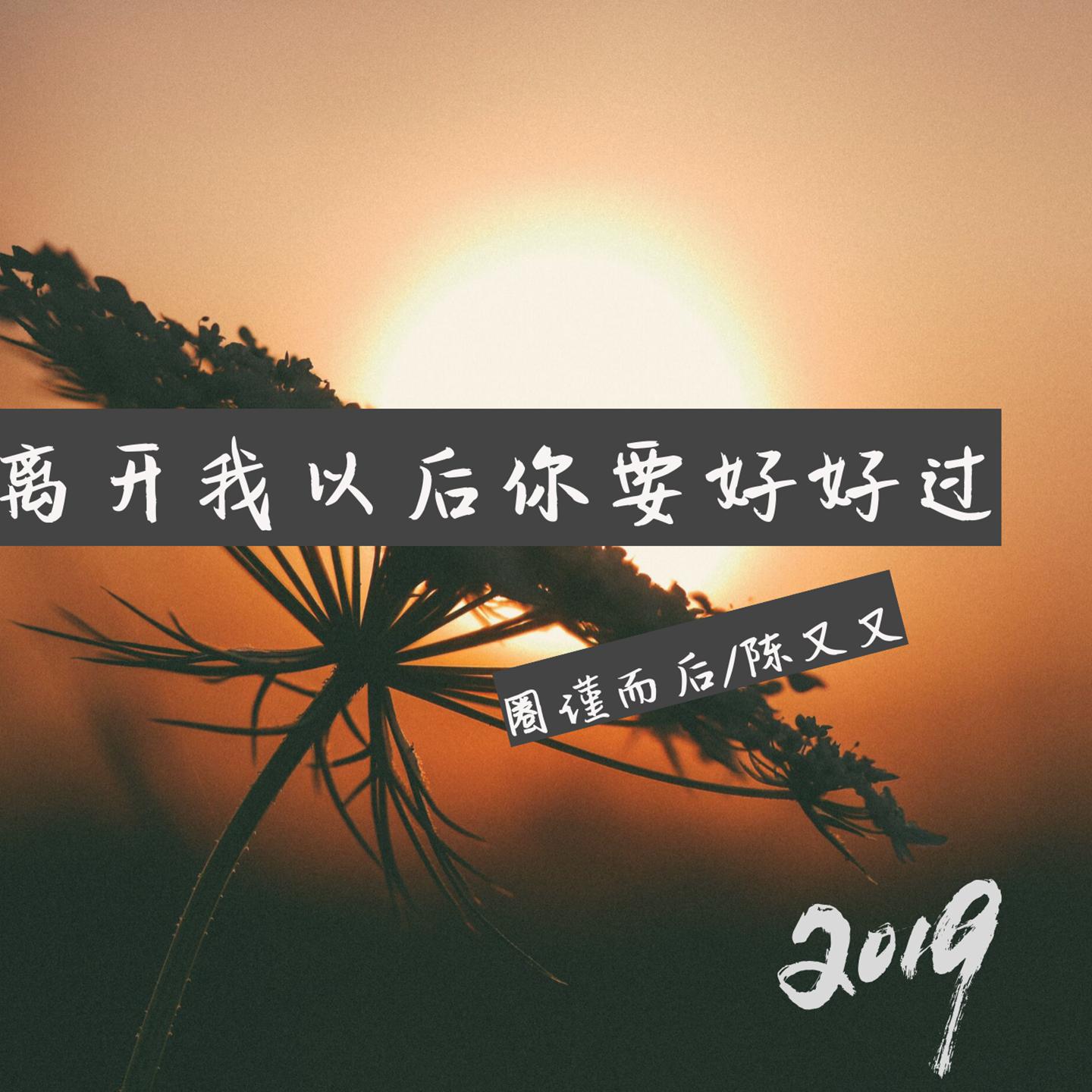 圈谨而后 - 离开我以后你要好好过 (伴奏)