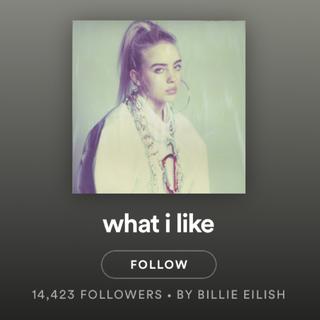what i like BY BILLIE EILISH