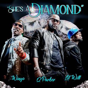 Wingo, Q Parker & Lil Will - Shes A Diamond (Instrumental) 原版无和声伴奏