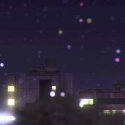 rainy day in a city in the universe