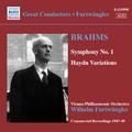 BRAHMS: Symphony No. 1 / Haydn Variations (Furtwangler, Commercial Recordings 1940-50, Vol. 5)