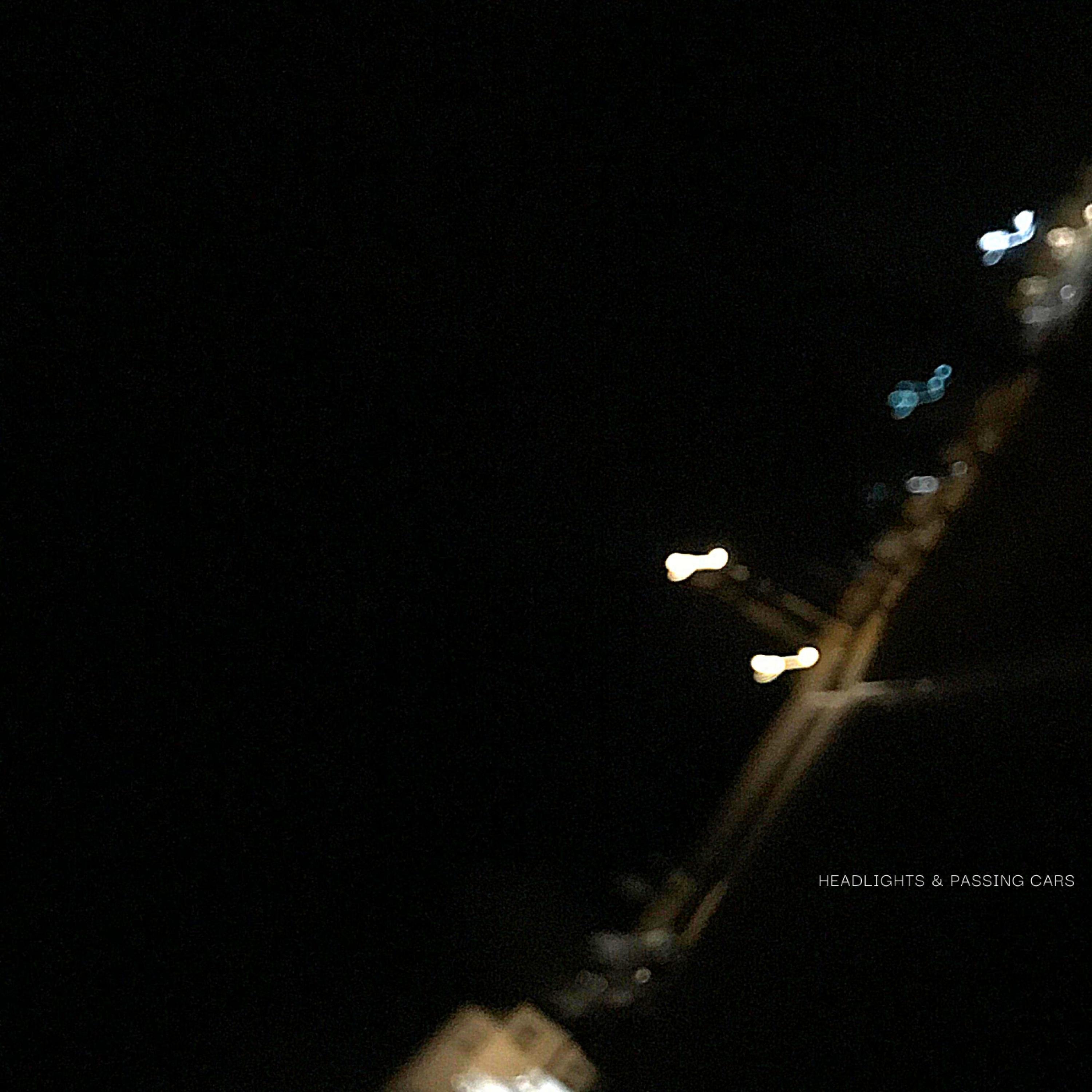 headlights and passing cars