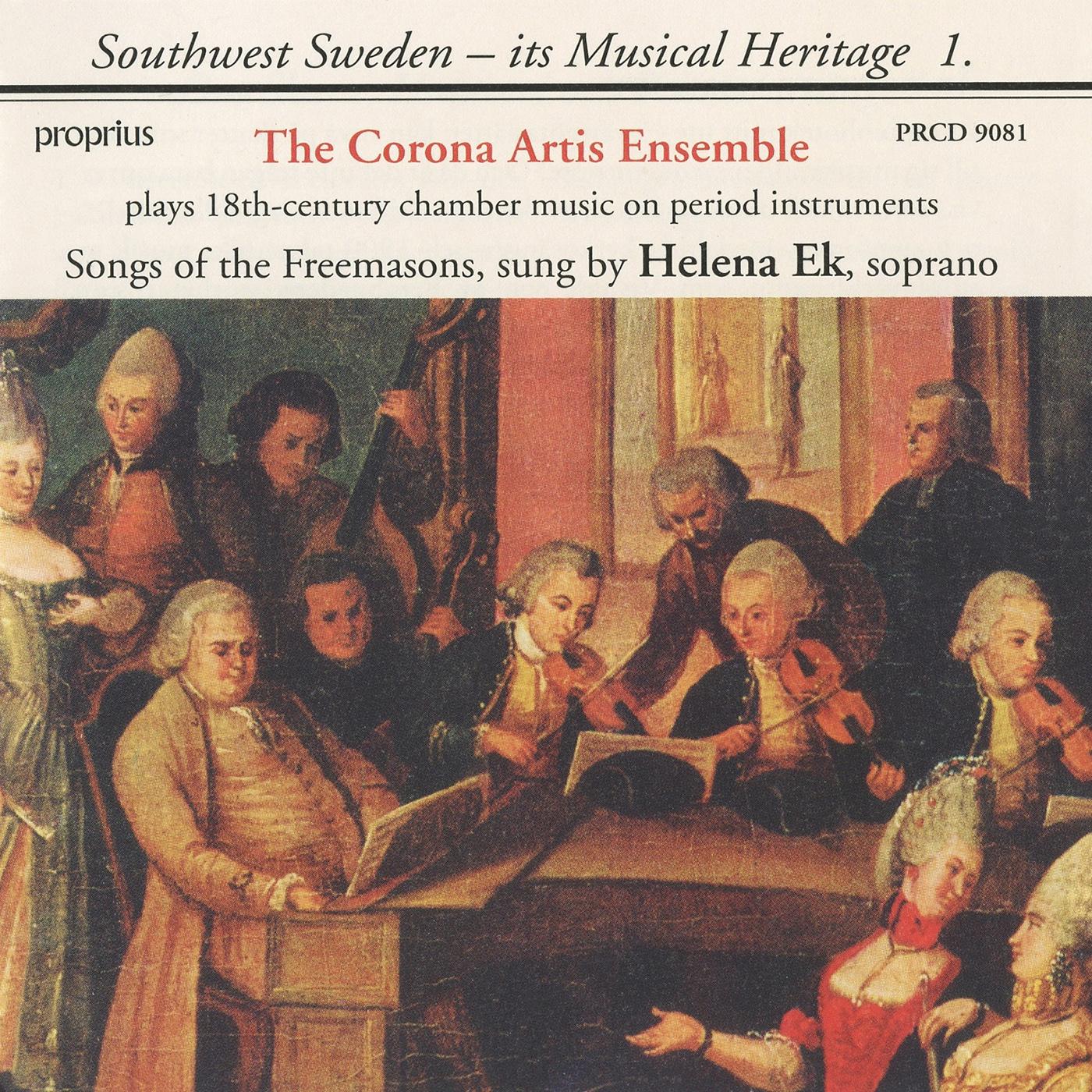 ABEL / STAMITZ: Flute Quartets / ANONYMOUS: Freemason Songs