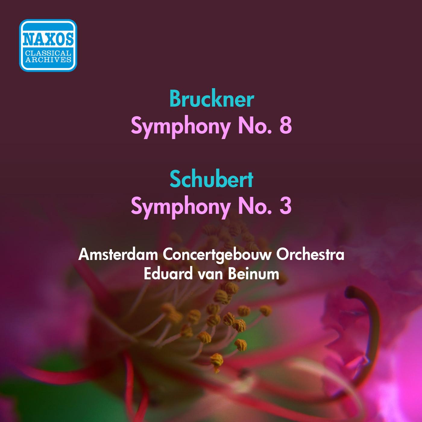 BRUCKNER, A.: Symphony No. 8 / SCHUBERT, F.: Symphony No. 3 (Amsterdam Concertgebouw, Beinum) (1955)
