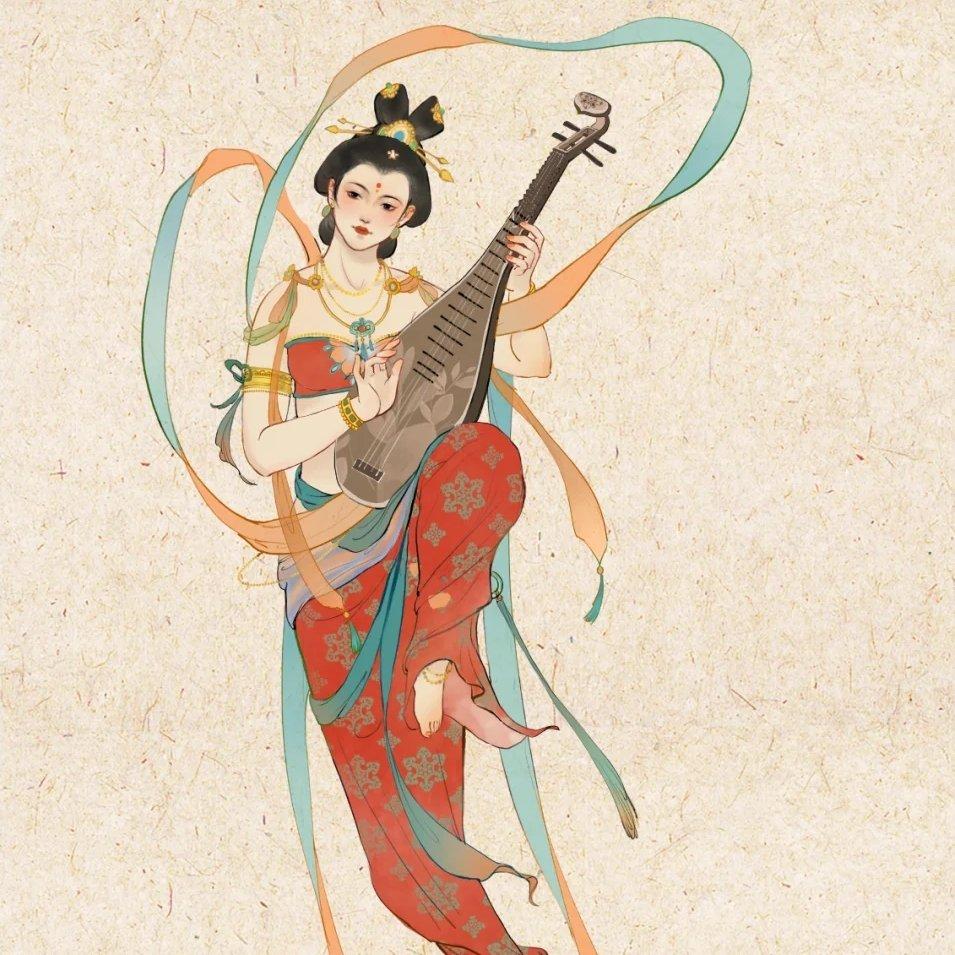 『一梦·敦煌』千年云阙五彩霞光乐天舞琵琶