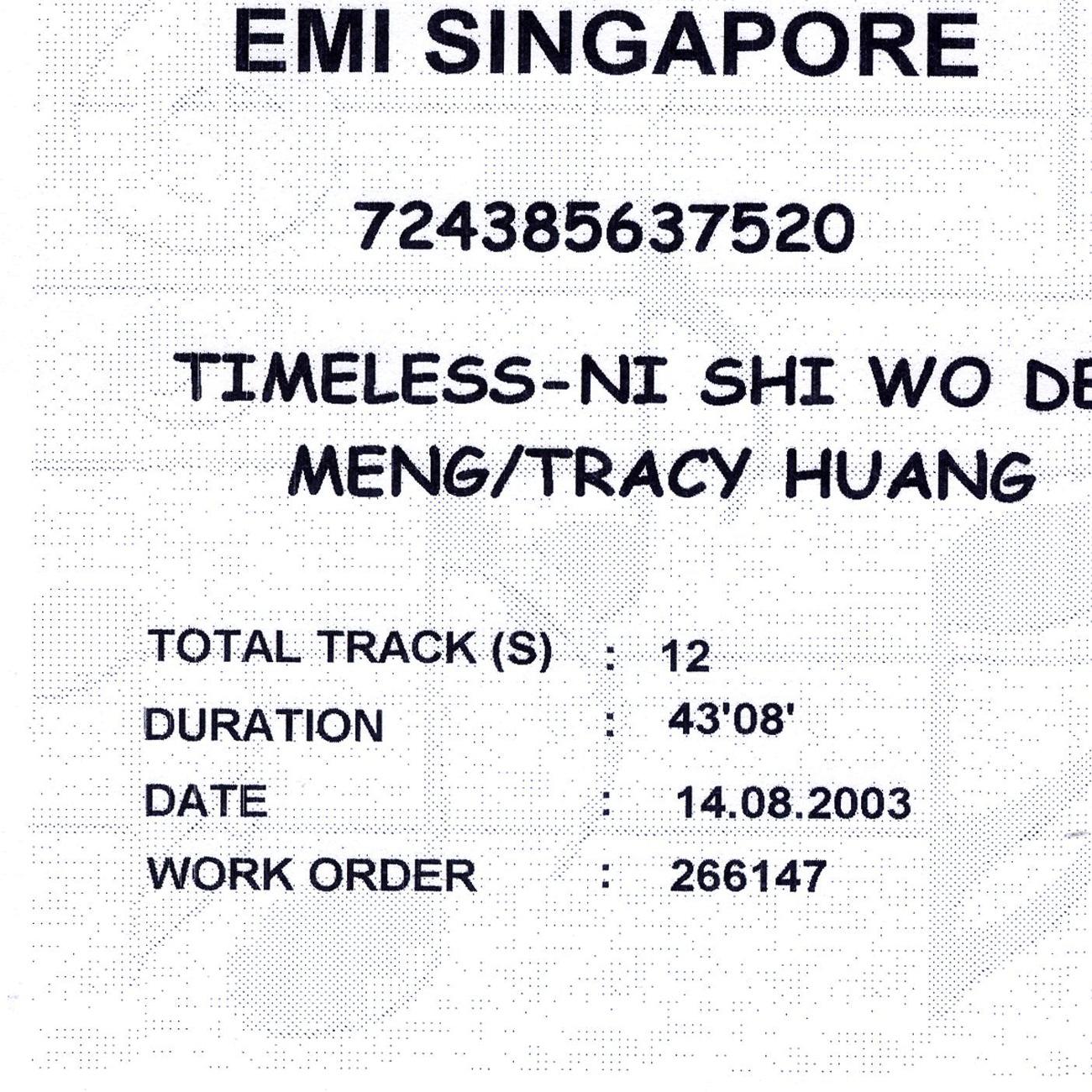 Timeless - Ni Shi Wo De Meng