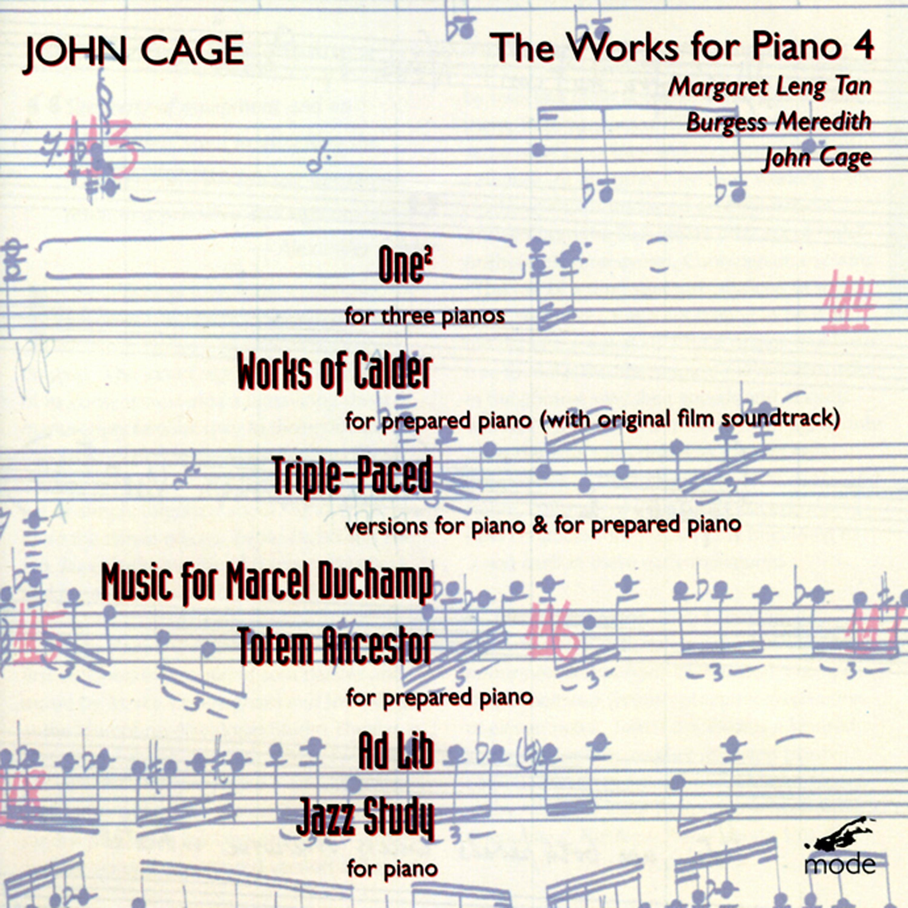 CAGE, J.: Edition, Vol. 25 - Piano Works, Vol. 4 (Margaret Leng Tan)