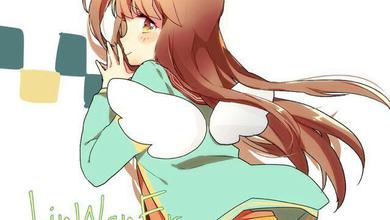 少女弯