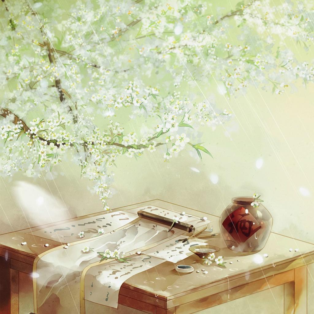 梨花一枝春带雨，深巷明朝卖杏花