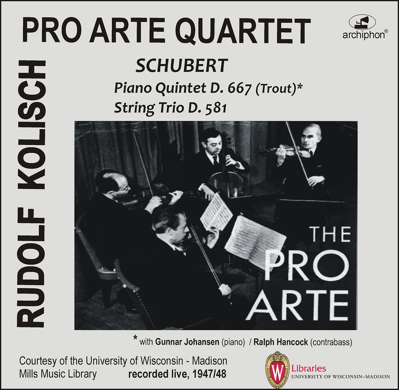 Pro Arte Quartet - Piano Quintet in A Major, Op. 114, D. 667, 