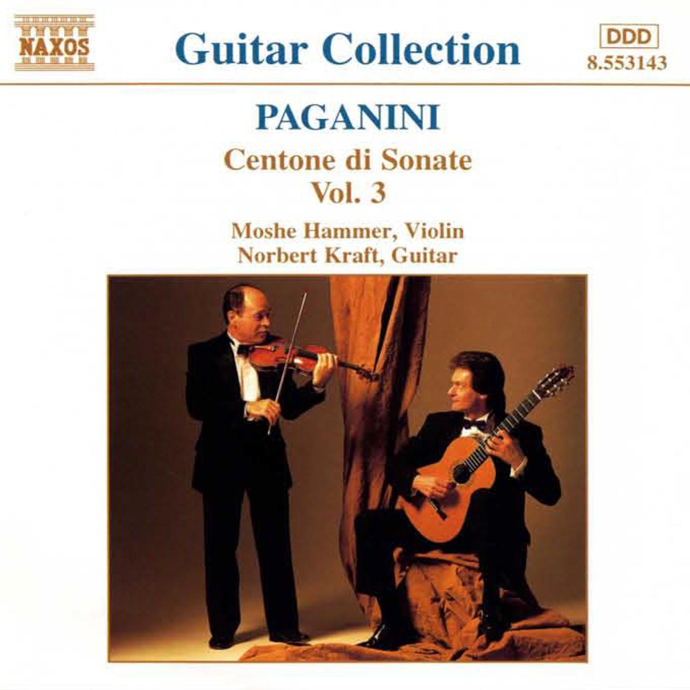 PAGANINI: Centone di Sonate, Vol.  3