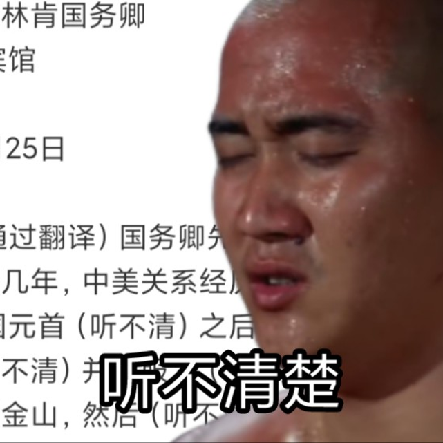大型纪录片之《外交翻译听不清楚》