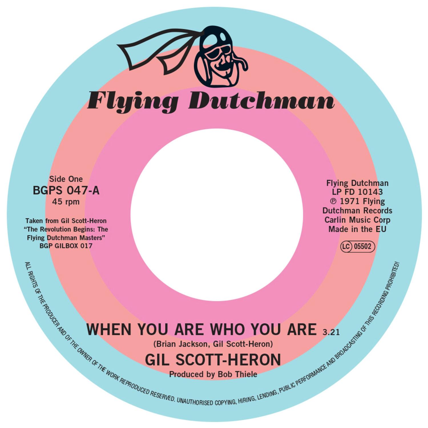 When You Are Who You Are / Free Will (Alternate Take 1)