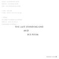 The Last Standing One and His Poem