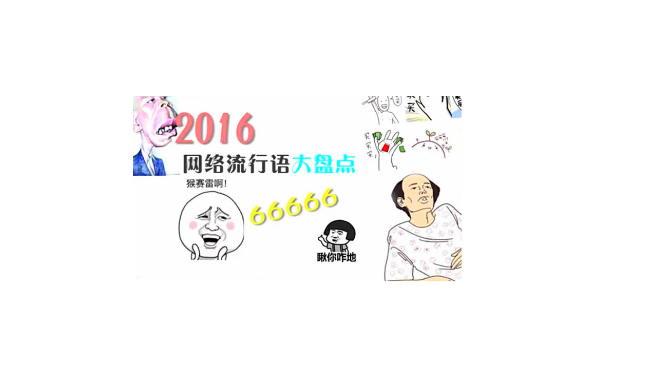 当2016流行语成为一首歌专辑