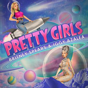 Pretty Girls - Britney Spears and Iggy Azalea (karaoke) 带和声伴奏 （降4半音）