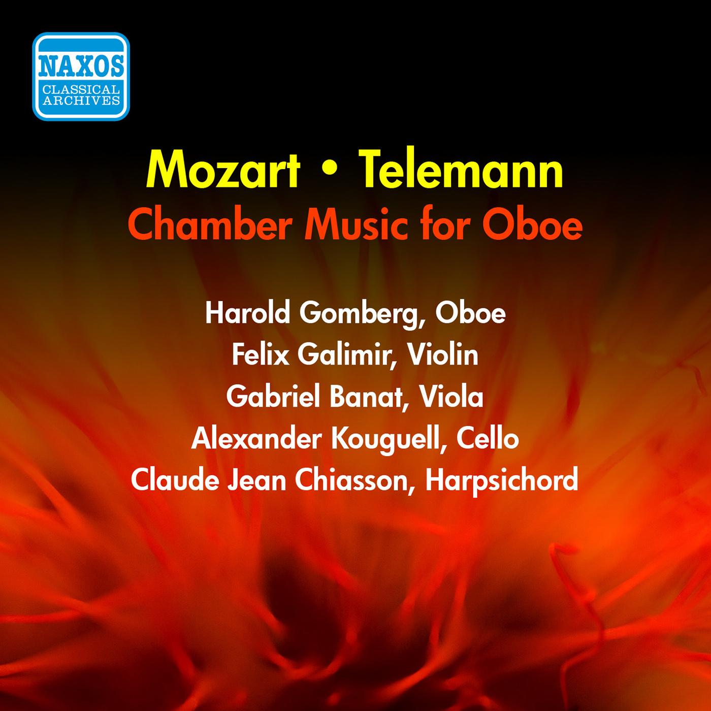 MOZART, W.A.: Oboe Quartet in F Major / TELEMANN, G.F.: Oboe Sonata in C Minor / Partita No. 5 in E Minor (Gomberg) (1954)