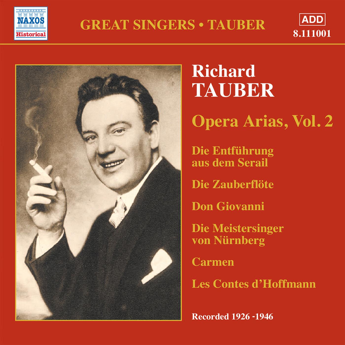 TAUBER, Richard: Opera Arias (1926-1946)