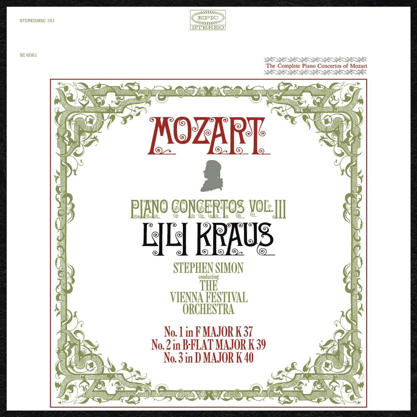 Mozart: Concertos for Piano and Orchestra Nos. 1 - 3