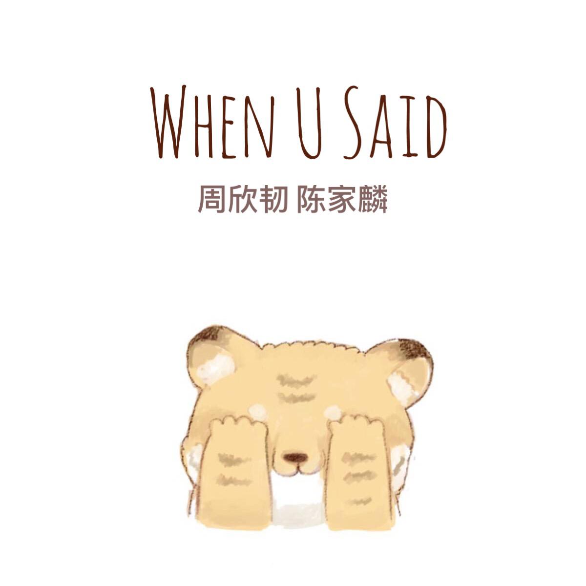 When U Said专辑